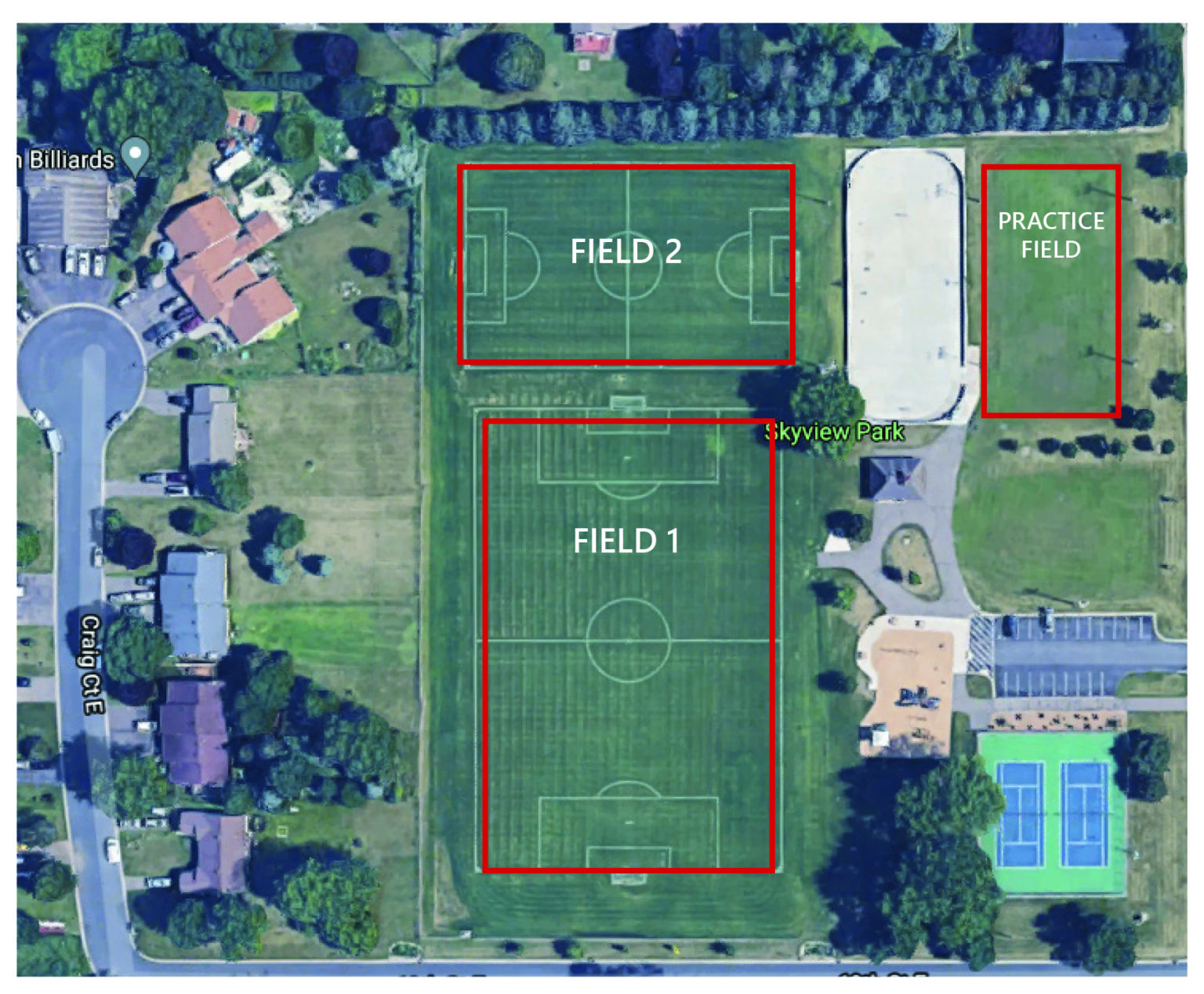 Field Locations Dakota Soccer Club Serving IGH, SSP and Surrounding