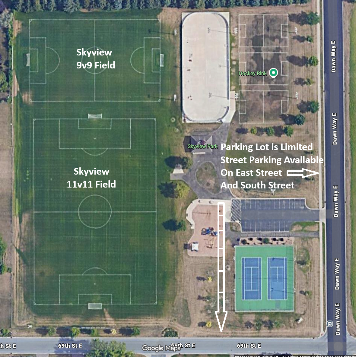 2026 Skyview Field Map